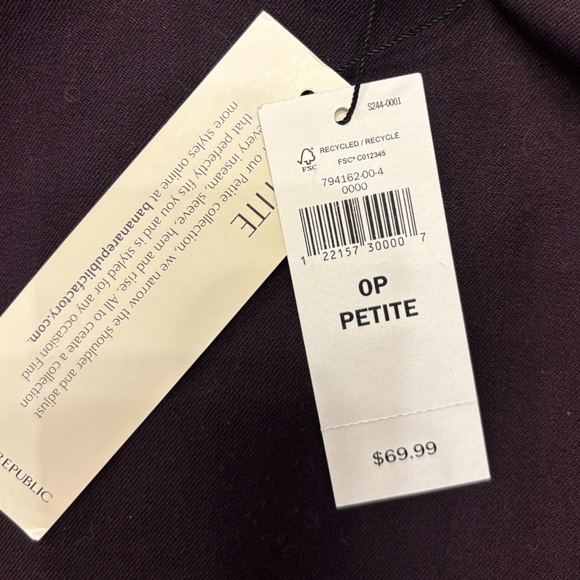 NWT Banana Republic Purple Pencil Skirt - Picture 6 of 7